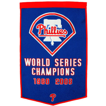Phillies 24"x38" Wool Banner Dynasty