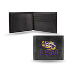LSU Leather Wallet Embroidered Bifold