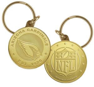 Cardinals Keychain Bronze NFL