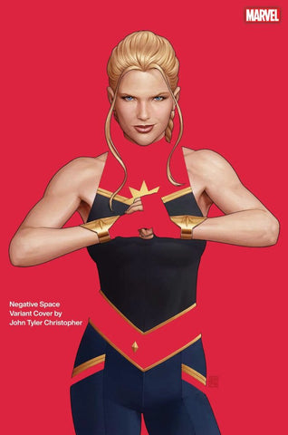 Captain Marvel Issue #1 LGY#185 October 2023 Negative Space Variant Comic Book