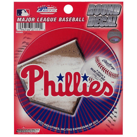 Phillies 4.5" Round Sticker