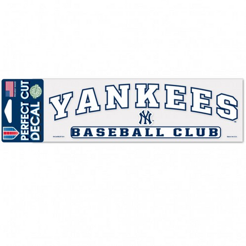 Yankees 3x10 Cut Decal
