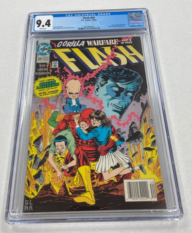 Flash Issue #69 Year 1992 CGC Graded 9.4 Comic Book