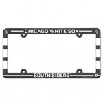 White Sox Plastic License Plate Frame Color Printed