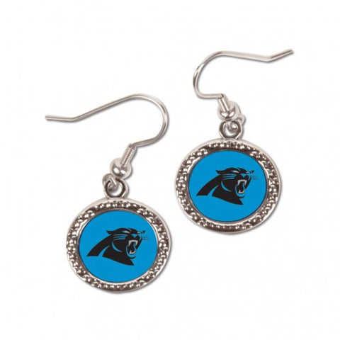 Panthers Earrings Dangle CRound NFL