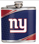 Giants Flask Metallic Wrap NFL