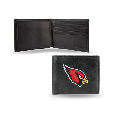 Cardinals Leather Wallet Embroidered Bifold NFL