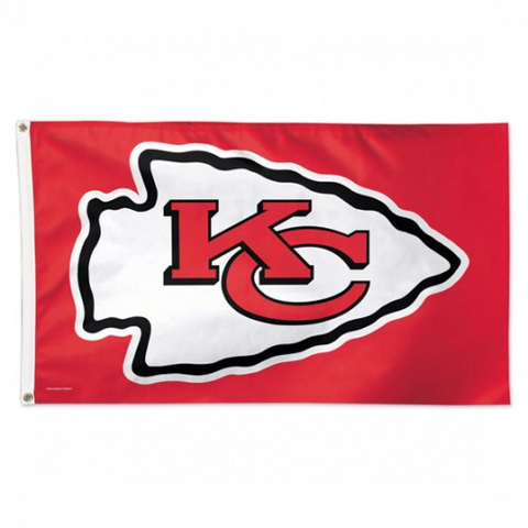 Chiefs 3x5 House Flag Deluxe Logo