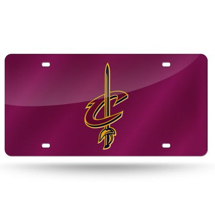 Cavaliers Laser Cut License Plate Tag Color Red