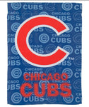 Cubs Embossed Suede Garden Flag Glitter