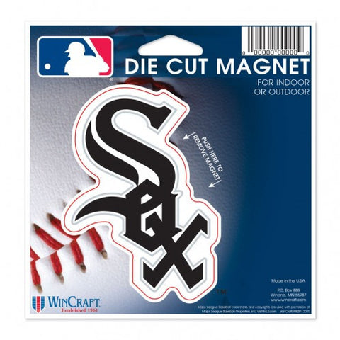 White Sox Die Cut Magnet 4.5 x 5 Logo