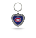 Canadiens Keychain Rhinestone Heart