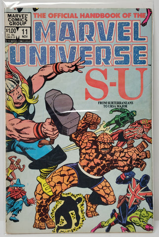 Marvel Universe Handbook Issue #11 Volume 1 November 1983 Comic Book