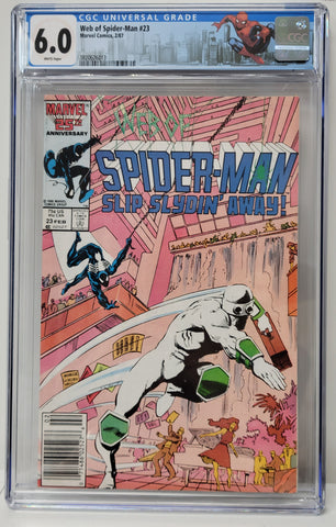 Web of Spider-Man Issue #23 Year 1987 CGC Graded 6.0 Special Label Comic