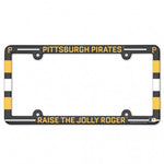 Pirates Plastic License Plate Frame Color Printed