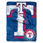 Rangers Micro Raschel Throw Blanket 46x60 MLB