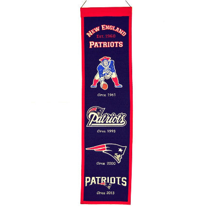 Patriots 8"x32" Wool Banner Heritage