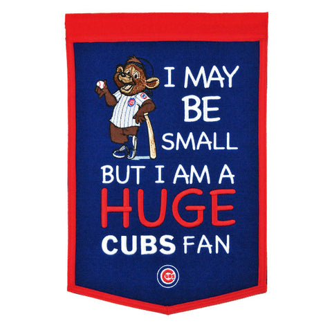 Cubs 12"x18" Wool Banner Lil' Fan