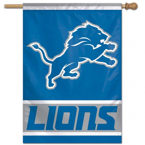 Lions Vertical House Flag 1-Sided 28x40