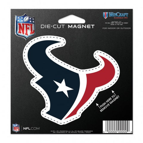 Texans Die Cut Magnet 4.5 x 5 Logo