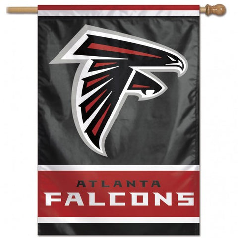 Falcons Vertical House Flag 1-Sided 28x40