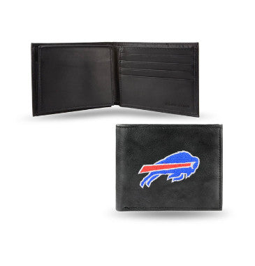 Bills Leather Wallet Embroidered Bifold