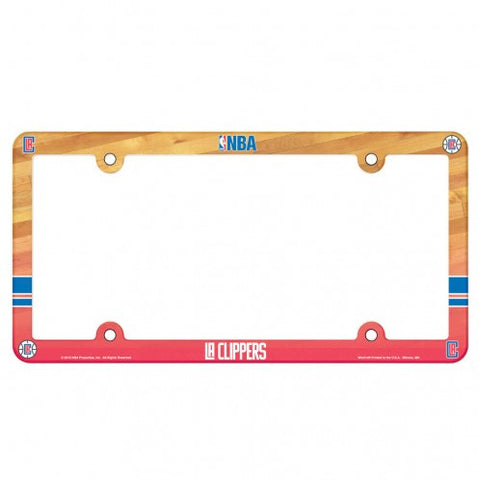 Clippers Plastic License Plate Frame Color Printed