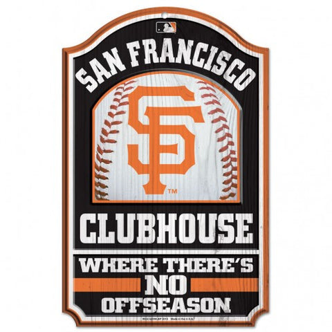 Giants Wood Sign 11x17 Clubhouse MLB