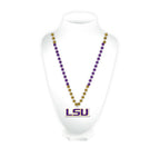 LSU Team Beads w/ Medallion