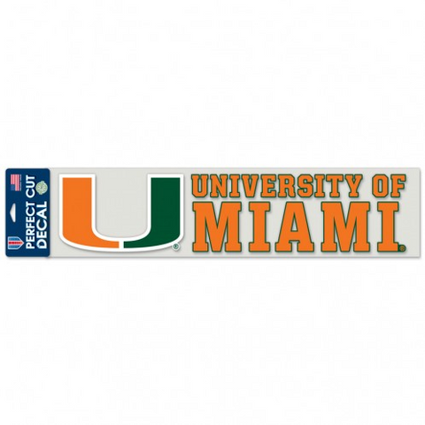 Canes 4x17 Cut Decal Color