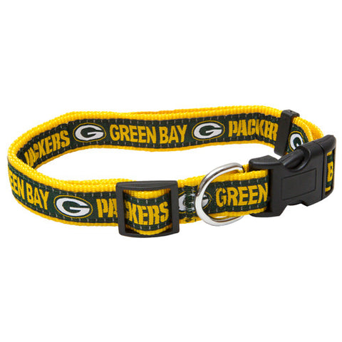 Packers Dog Collar Woven Ribbon Small