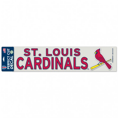 Cardinals 4x17 Cut Decal Color MLB