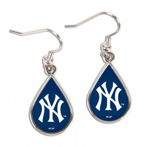 Yankees Earrings Dangle Tear