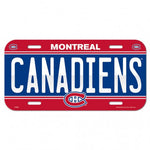 Canadiens Plastic License Plate Tag