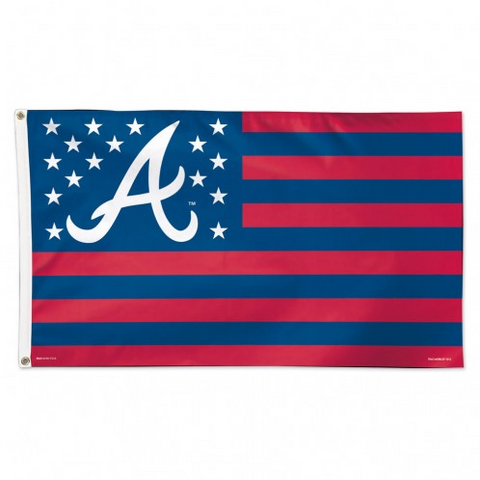 Braves 3x5 House Flag Deluxe USA