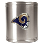 Rams Logo Metal Coozie