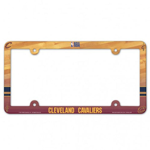 Cavaliers Plastic License Plate Frame Color Printed