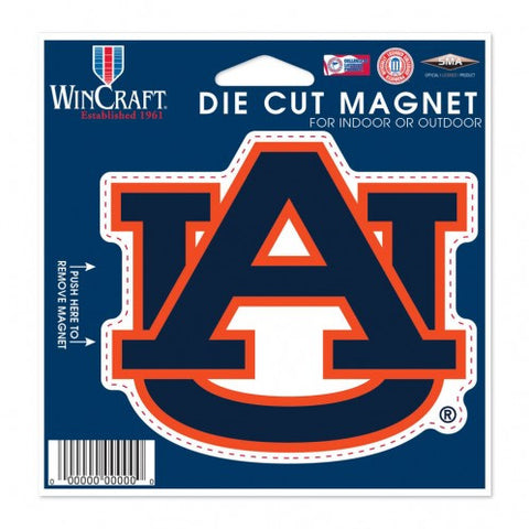 Auburn Die Cut Magnet 4.5 x 5 Logo