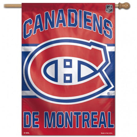 Canadiens Vertical House Flag 1-Sided 28x40