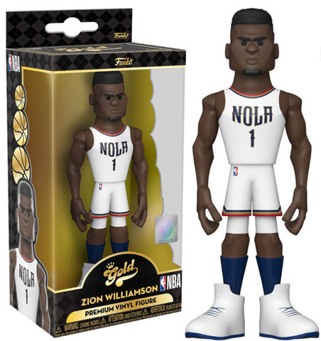 Pelicans Funko Pop Vinyl - NBA Basketball Premium Gold Series 2 - Zion Williamson 5"