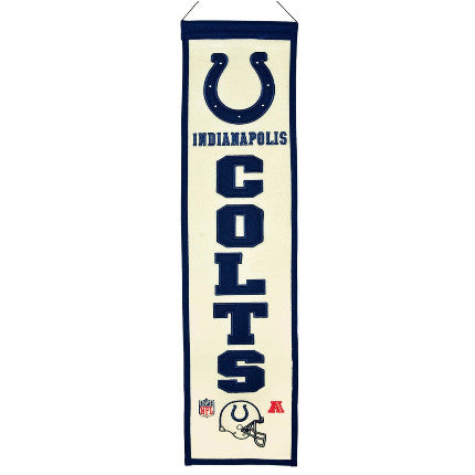 Colts 8"x32" Wool Banner Heritage
