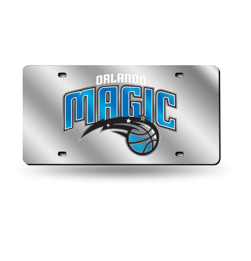 Magic Laser Cut License Plate Tag Silver