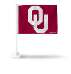 Oklahoma Car Flag Side Name Red