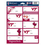 Virginia Tech Gift Tag Sheet