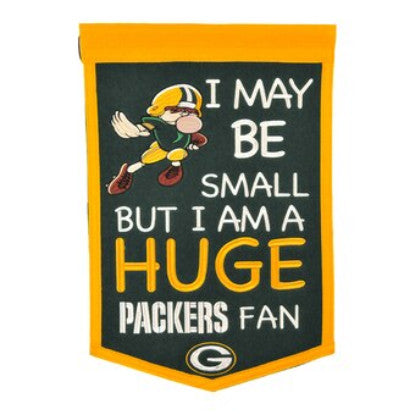 Packers 12"x18" Wool Banner Lil' Fan