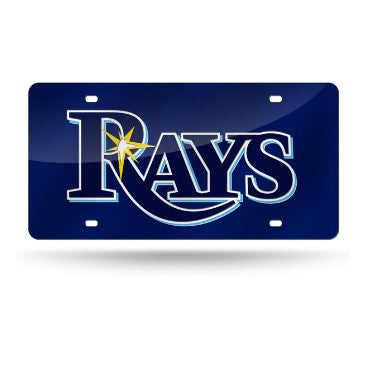 Rays Laser Cut License Plate Tag Color Navy