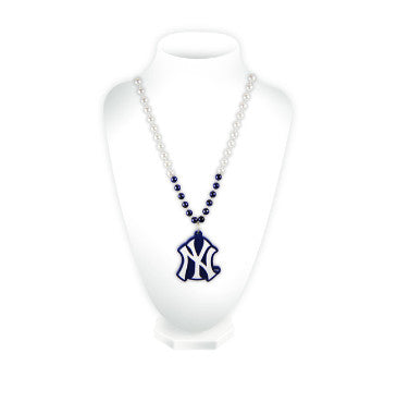 Yankees Team Beads w/ Medallion "NY"