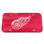 Red Wings Laser Cut License Plate Tag Acrylic Color Red