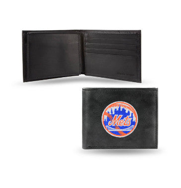Mets Leather Wallet Embroidered Bifold