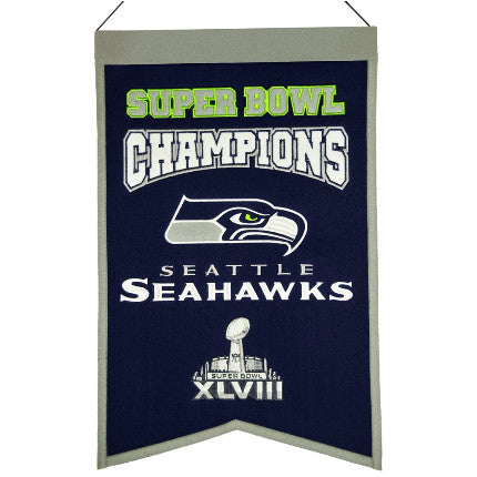 Seahawks 14"x22" Wool Banner X-Time